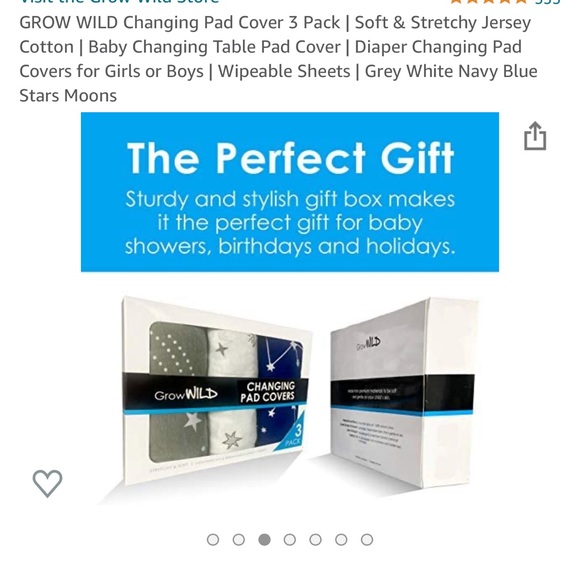 🆕 🌌🌙Changing Pad Cover 3 Pack | Soft & Stretchy Jersey - Picture 3 of 7